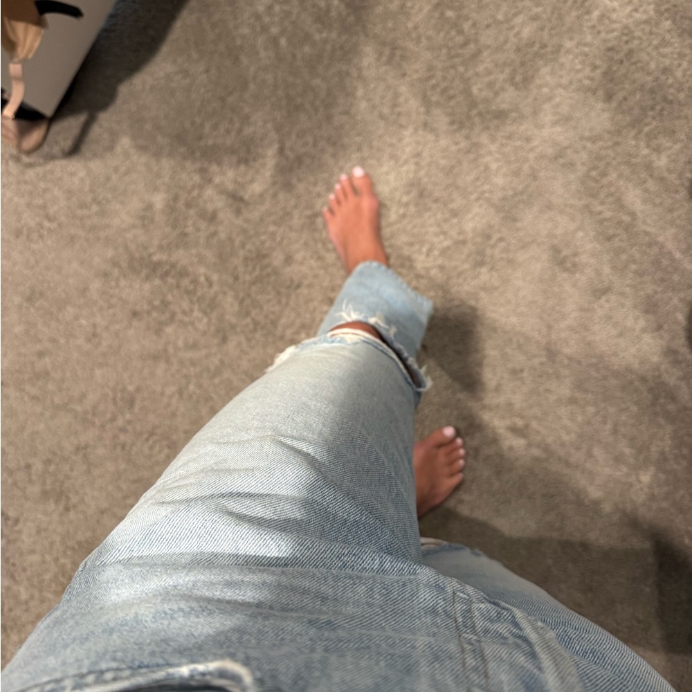 Agolde Riley Low Rise Denim Jeans - Picture 7 of 7